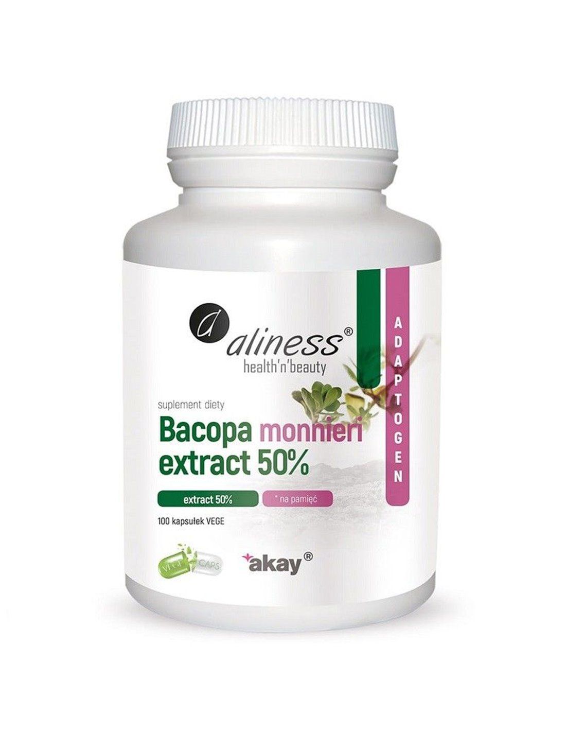 Bild von Bacopa monnieri Extrakt 50% 100 Kapseln Gemüsekappen Aliness