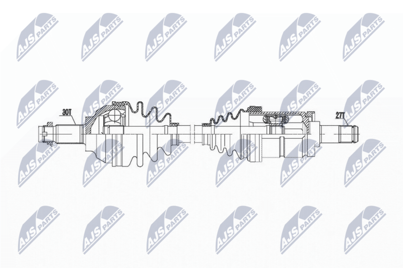 Bild von NTY NPW-BM-019 Antriebswelle Vorderachse, Vorderachse links BMW: 3 Limousine, 3 Touring