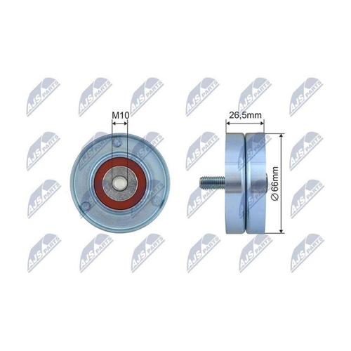 Bild von NTY Spannrolle, Keilrippenriemen RNK-CT-062 – Qualität und Leistung vereint