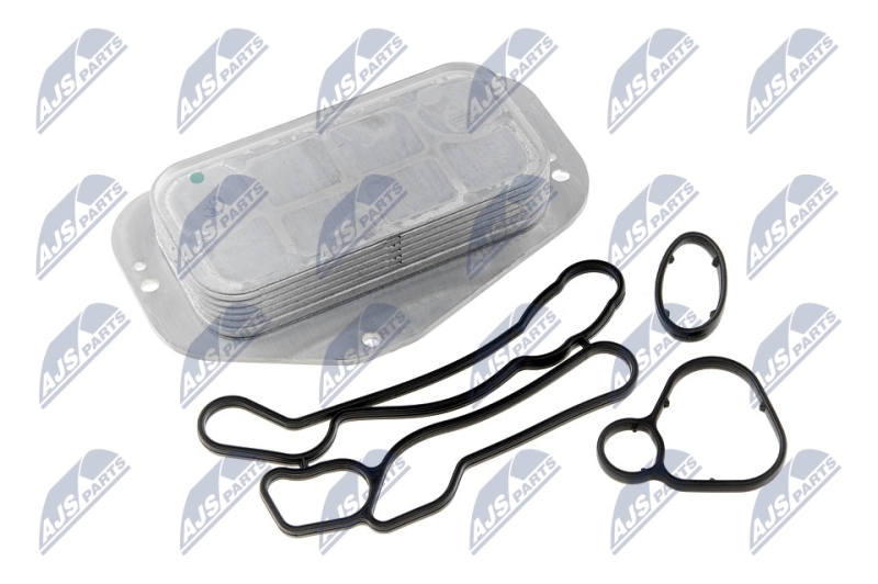 Bild von NTY CCL-PL-003 Ölkühler Ölkühler, Motoröl luftgekühlt, wassergekühlt ohne Filter OPEL: Zafira B, Mokka / Mokka X, Astra H Hatchback