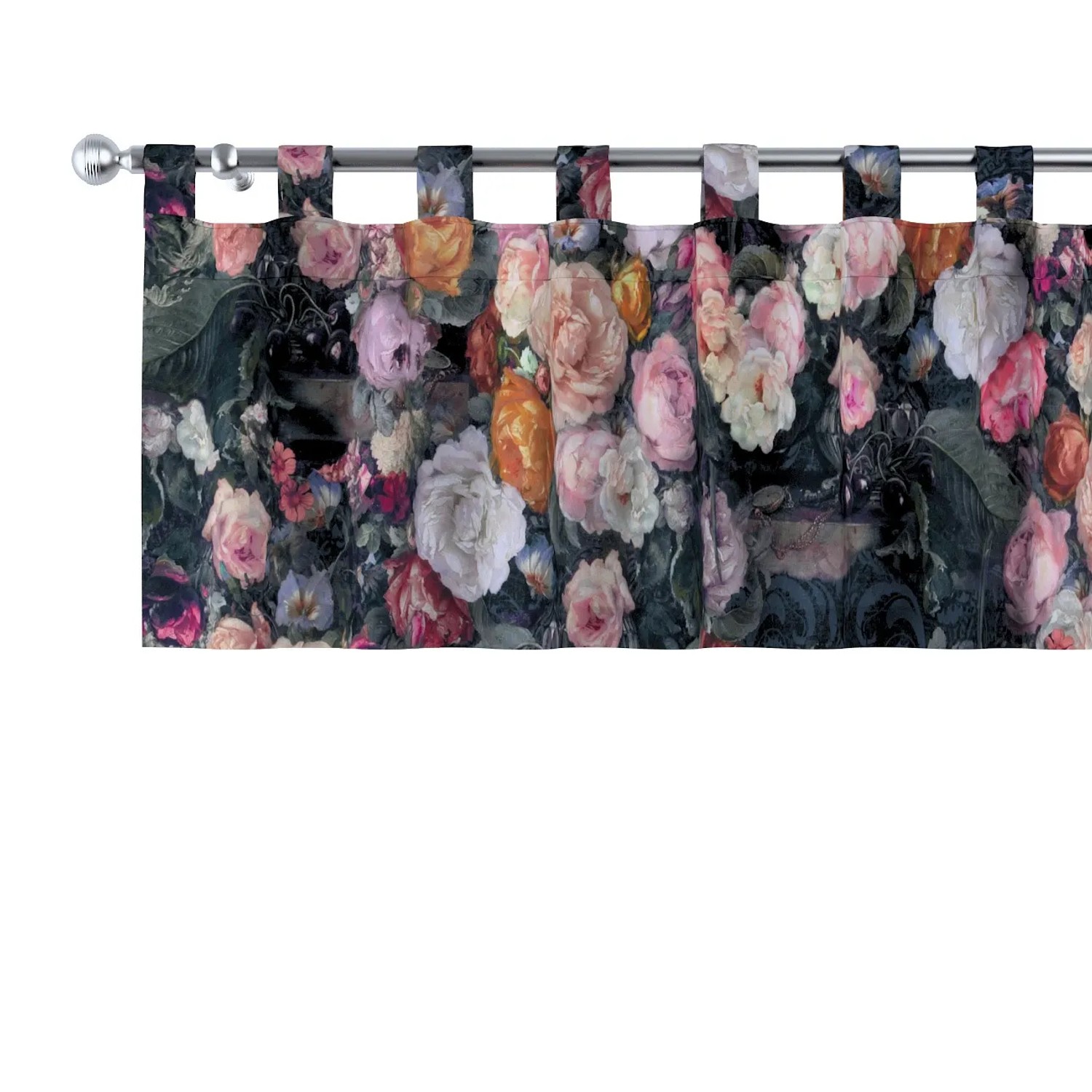 Bild von Dekoria Kurzgardine mit Schlaufen aus Stoffkollektion Gardenia in Bunt in 260 x 40 cm