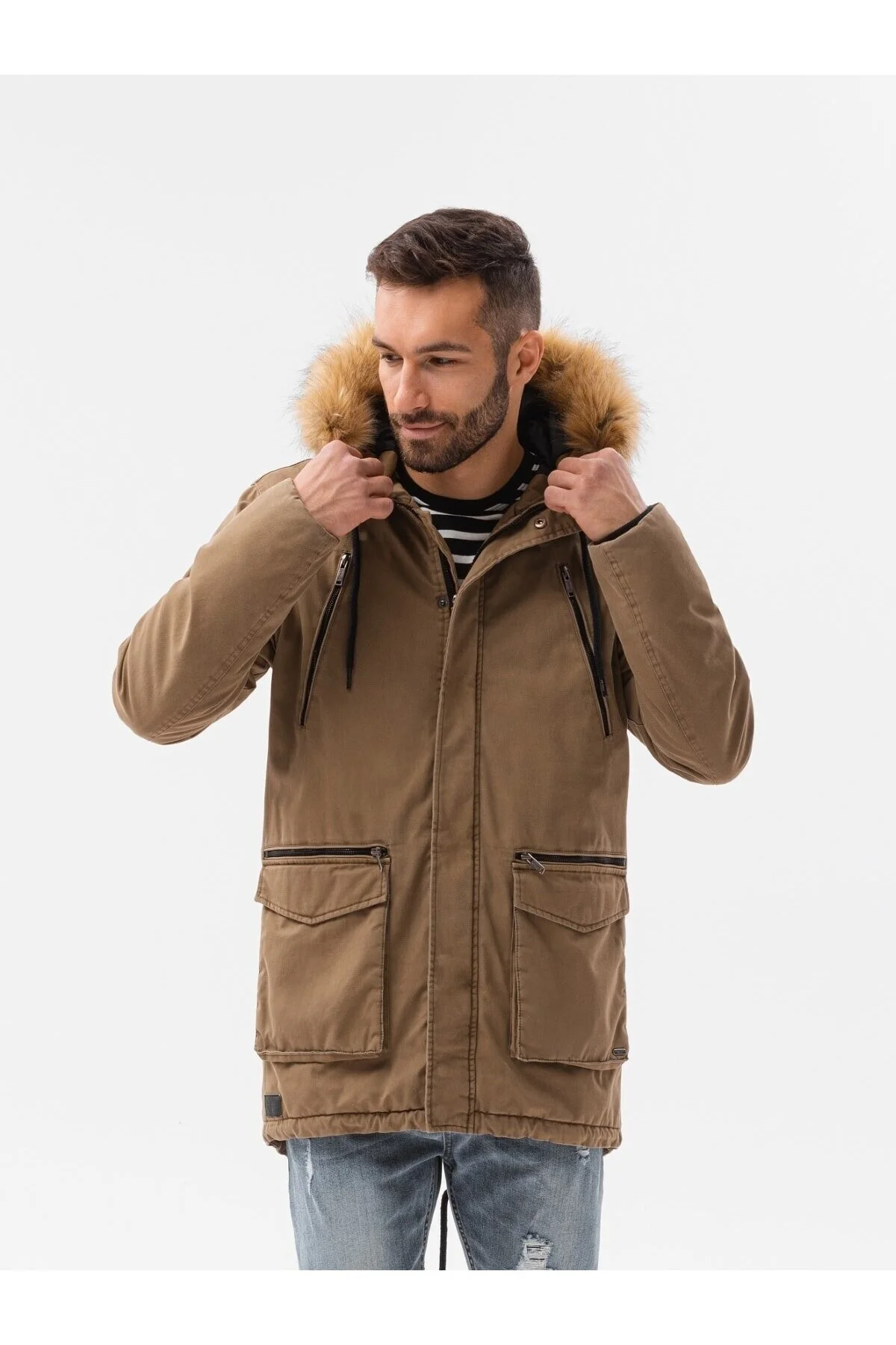 Bild von OMBRE Winterjacke Schwarz für Herren - M
