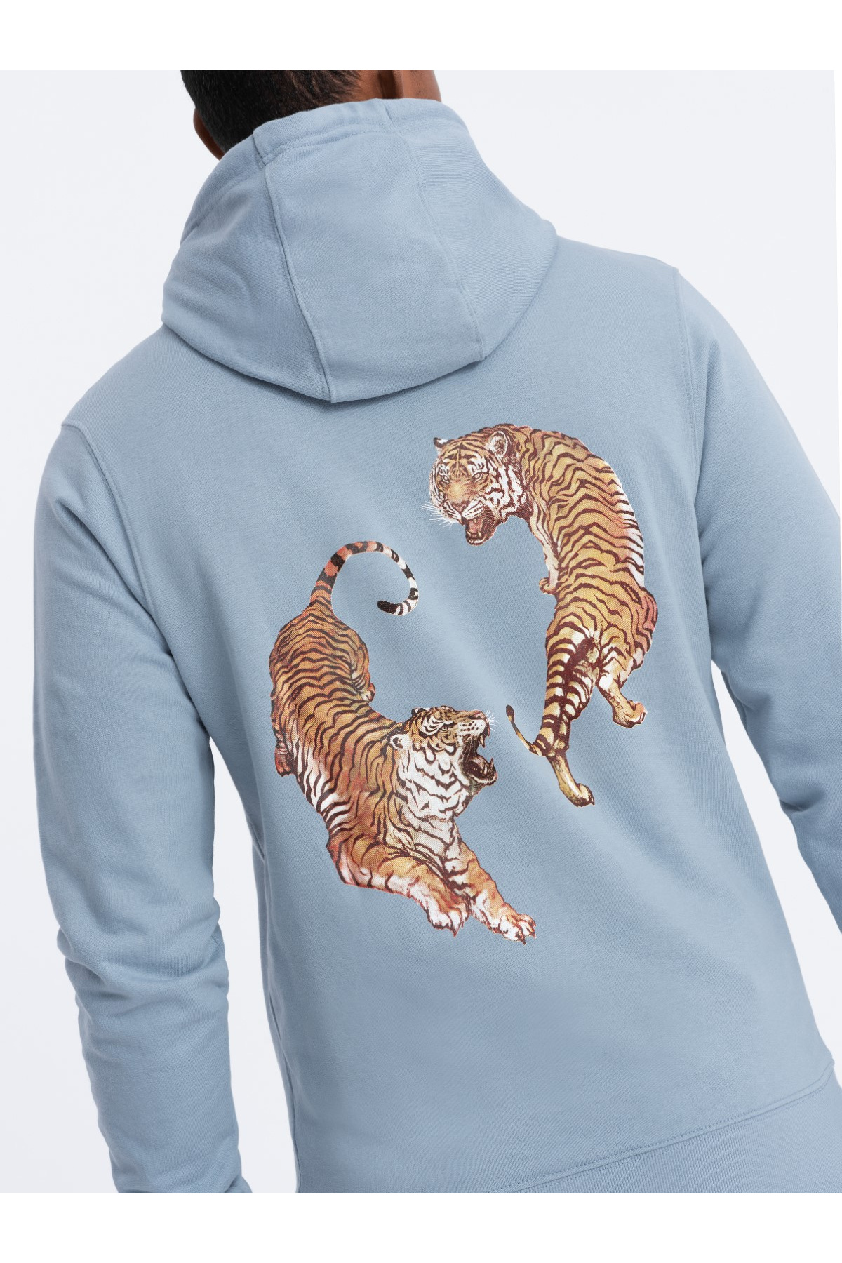 Bild von OMBRE Kapuzensweatshirt Herren-Kapuzenpullover mit Print auf dem Rücken