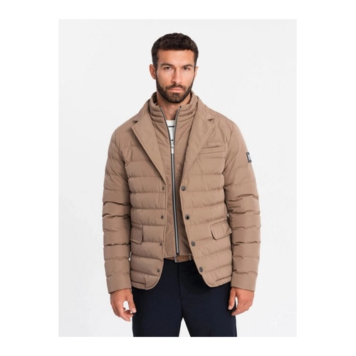 Bild von Stilvolle OMBRE Steppjacke mit Sakko-Schnitt für Herren