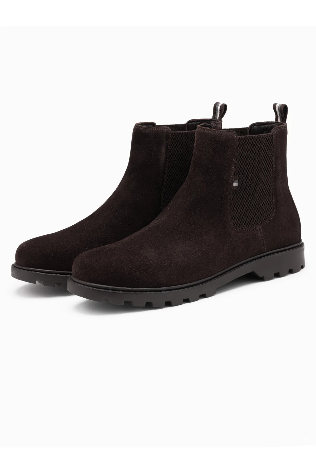 Bild von OMBRE Slipper Aus Wildleder Mit Hohem Schaft Dunkelbraun V2 Om-fobo-0173 44 für Herren - 41