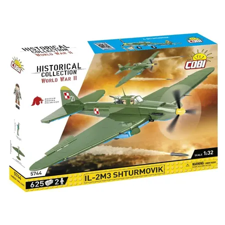 Bild von COBI Historical Collection 5744 - Ilyushin II 02 Shturmovik MWP, 643 Klemmbausteine