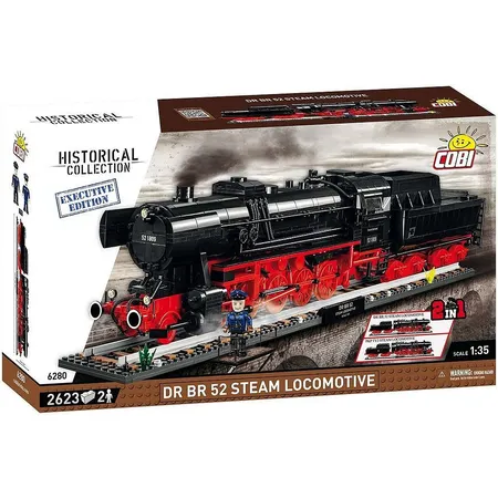 Bild von Cobi 6280 Historical Collection - DR BR 52 Steam Locomotive 2in1 - Executive Edition
