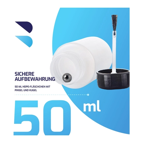 Bild von BenBow Farbmischbehälter 50ml mit Pinsel und Mischkugel