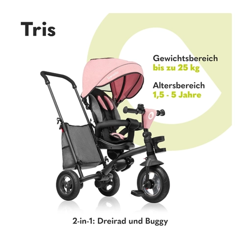 Bild von Lionelo Dreirad-Kinderwagen Tris - 2in1 für Kleinkinder