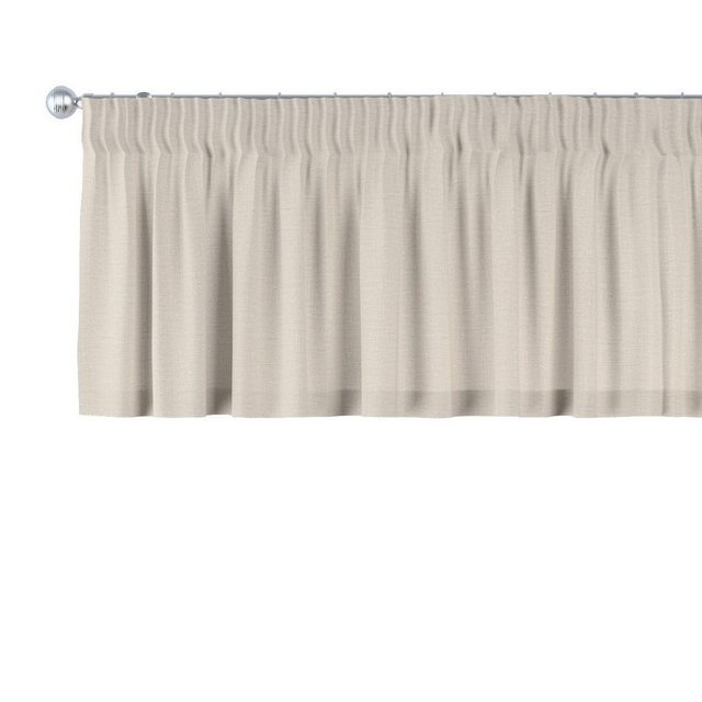 Bild von Dekoria Kurzgardine mit Kräuselband aus Stoffkollektion Leinen in Natural in 260 x 40 cm