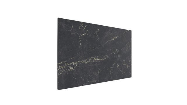 Bild von ALLboards Tafel Metallische Magnettafel SCHWARZER MARMOR 60x40cm MetalBoards Memoboard