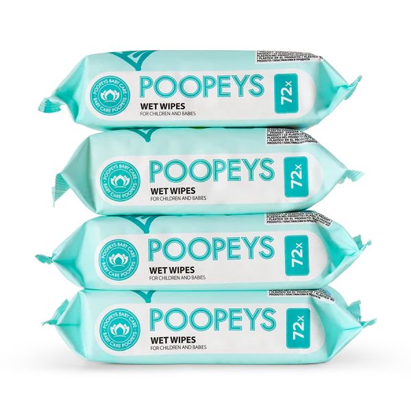 Bild von POOPEYS Feuchttücher 4er Pack