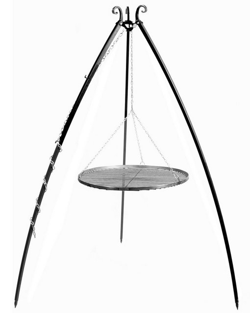 Bild von CookKing Holzkohlegrill Schwenkgrill 200 cm - Grillrost aus Rohstahl 80 cm, Grill, Grill