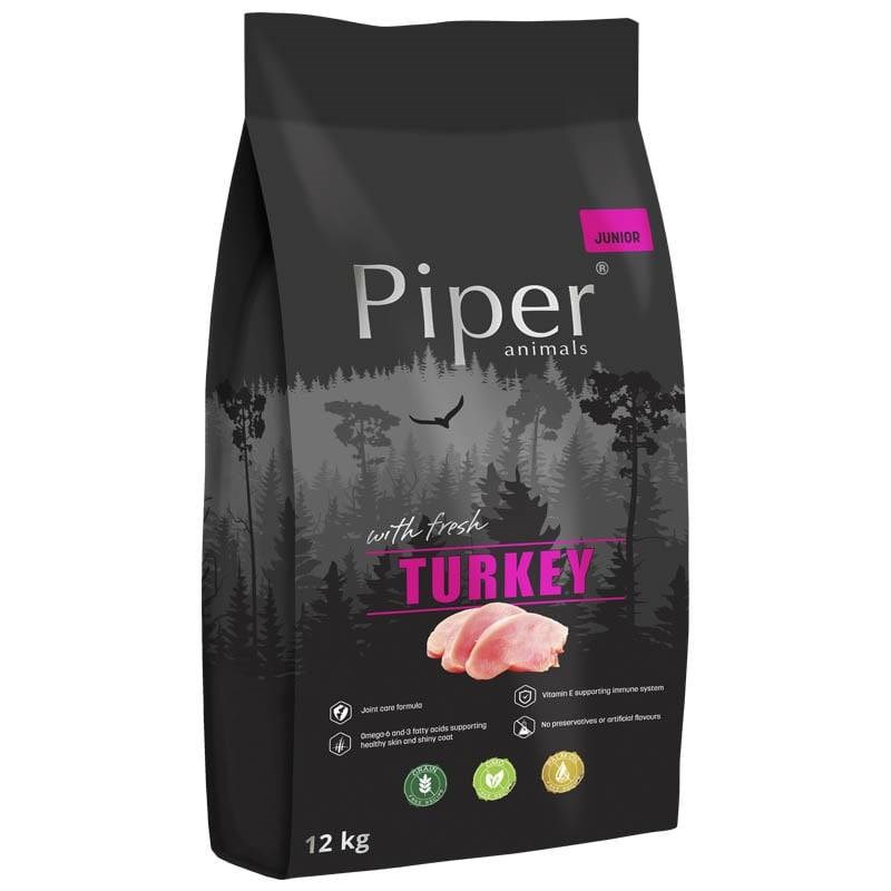 Bild von Dolina Noteci Piper Junior With Turkey Dog Food 12 Kg Rosa