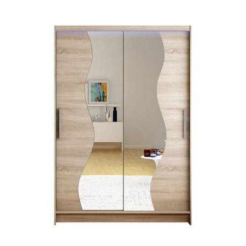 Bild von Kleiderschrank Aldo S – Schwebetürenschrank mit Spiegel und LED Beleuchtung