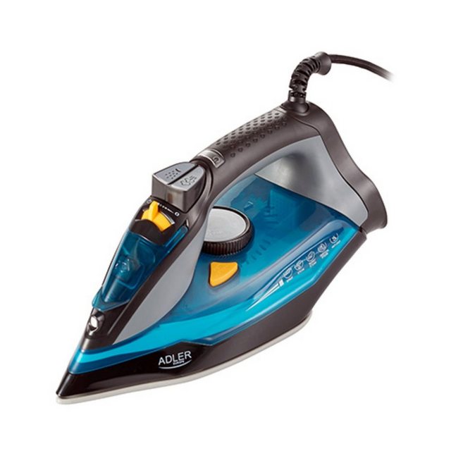 Bild von Adler Iron AD 5032 Blau/Grau, 3000 W, Dampfbügeleisen, Dauerdampf 45 g/min, Dampfstoßleistung 80 g/min, Wassertankinhalt 350 ml (AD 5032)