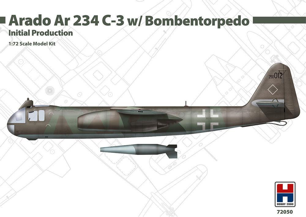 Bild von Hobby 2000 Arado Ar 234 C-3 w/ Bombentorpedo Initial Production