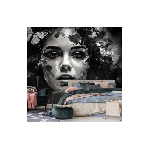 Bild von Wallarena Fototapete Frau Aquarell – Die perfekte Wandgestaltung für Ihr Zuhause