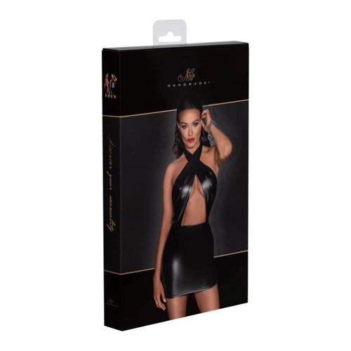 Bild von Noir Kleid im Powerwetlook – Schwarz, L