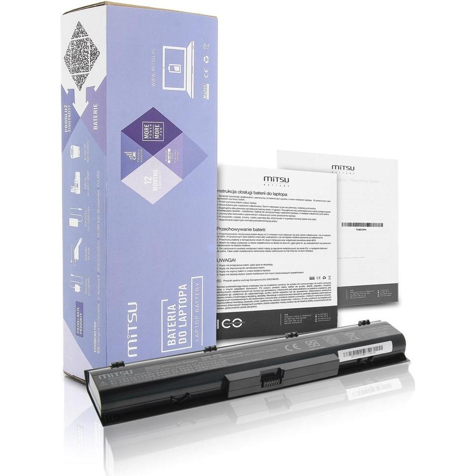Bild von Mitsu BATTERY BC/HP-4730S (HP 4400 MAH 63 WH) - Batterie (8 Zellen, 4400 mAh), Notebook Akku, Schwarz