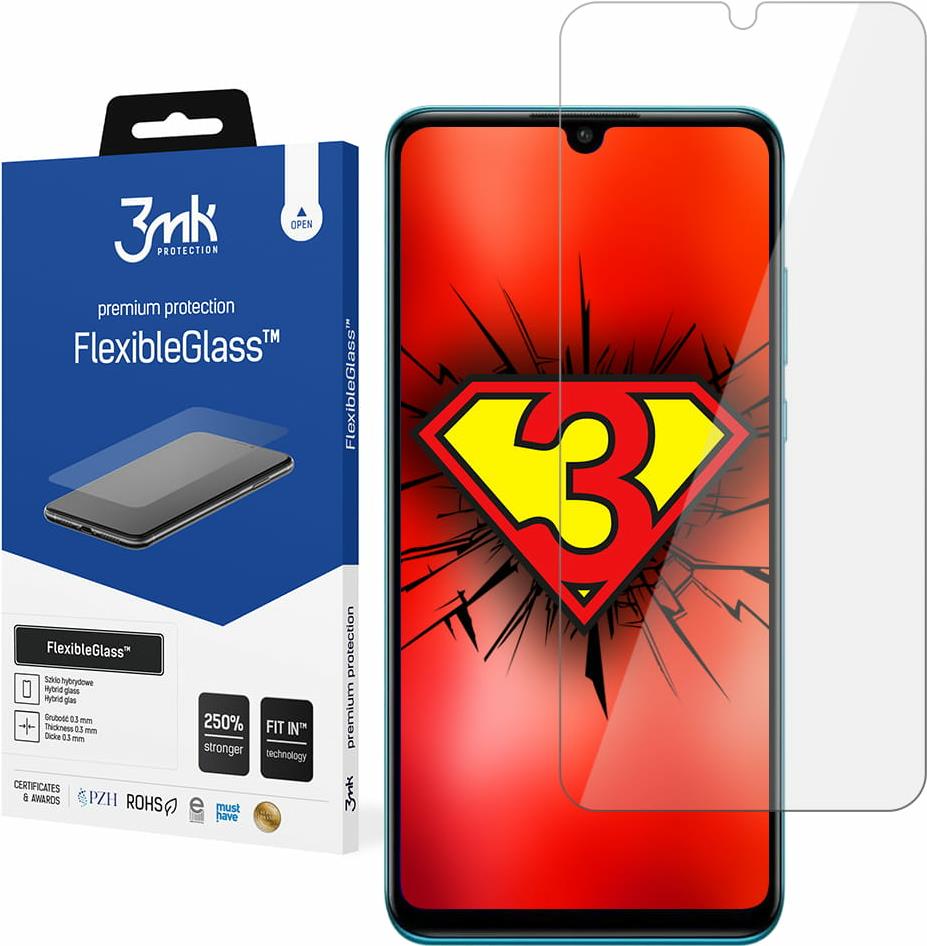Bild von 3MK hybrid glass Flexible 2.5D for Huawei P30 Lite (1 Stück, Huawei P30 Lite), Smartphone Schutzfolie, Transparent