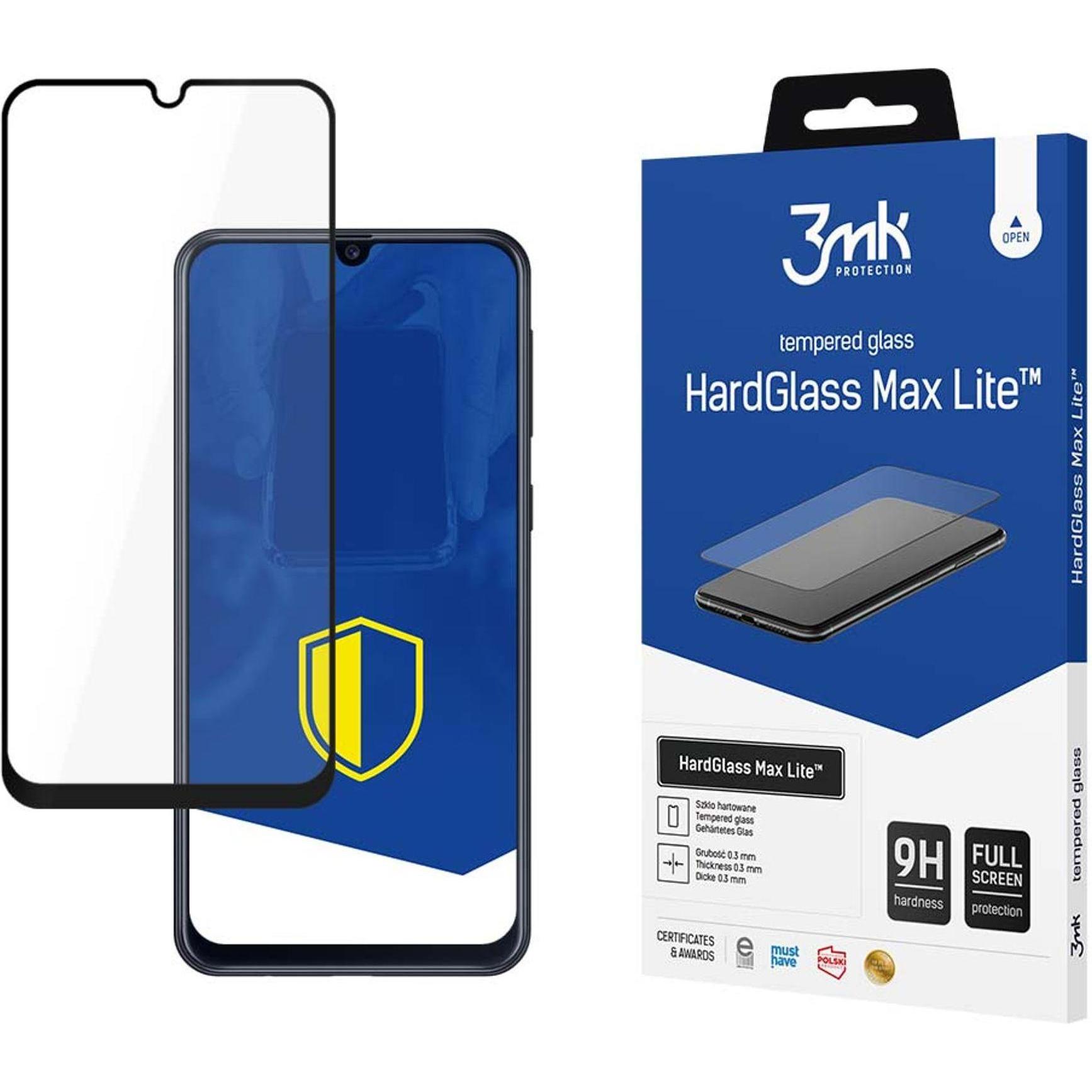 Bild von 3MK HardGlass Max Lite for Samsung Galaxy M21 (1 Stück, Samsung Galaxy M21), Smartphone Schutzfolie, Schwarz