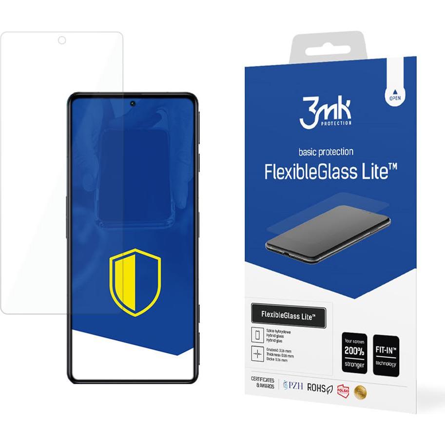 Bild von 3MK FlexibleGlass Lite Display Folie (1 Stück, Xiaomi Redmi K50), Smartphone Schutzfolie, Transparent