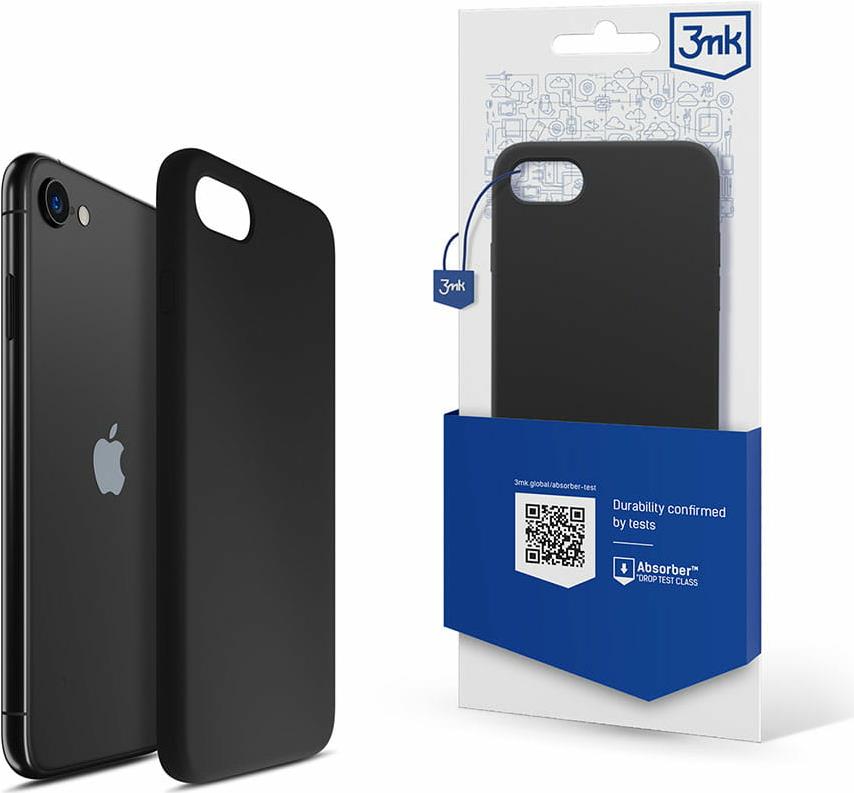 Bild von 3MK Apple iPhone 7/8/SE 2020/2022 - Silicone Case (Apple iPhone 8), Smartphone Hülle, Schwarz
