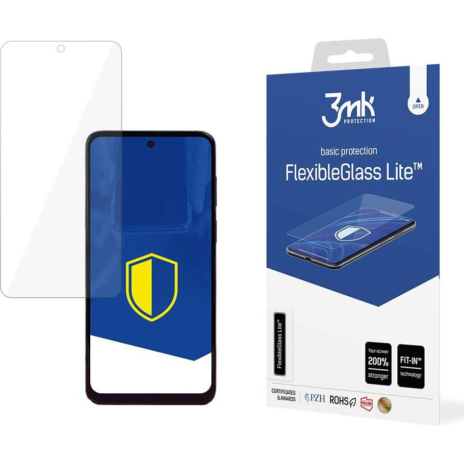 Bild von 3MK FlexibleGlass Lite Display Folie (1 Stück, Motorola Moto G23), Smartphone Schutzfolie, Transparent