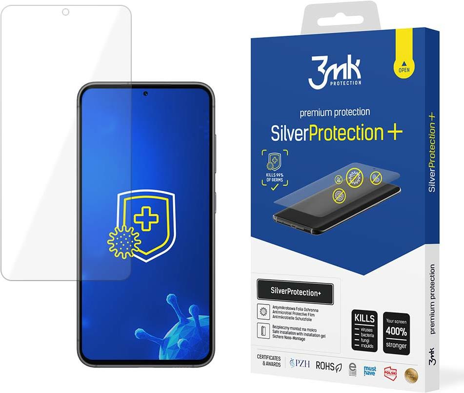 Bild von 3MK Samsung Galaxy S23+ - SilverProtection+ (1 Stück, Samsung Galaxy S21), Smartphone Schutzfolie, Transparent