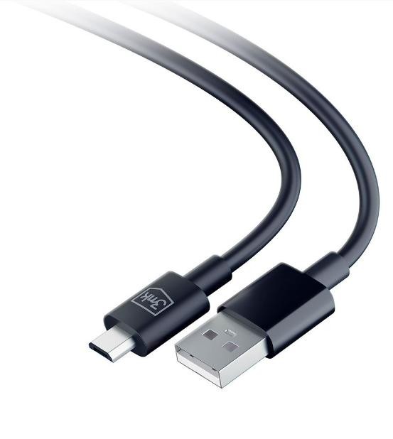 Bild von 3MK Hyper Cable USB-A - Micro USB 1.2m 5V 2,4A Czarny/Black Kabel (1.20 m), USB Kabel
