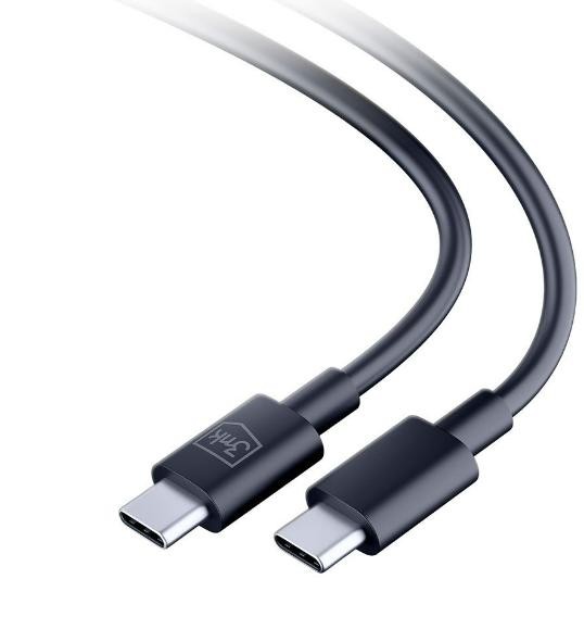 Bild von 3MK Hyper Cable USB-C - USB-C 100W 1.2m Czarny/Black Kabel (1.20 m), USB Kabel