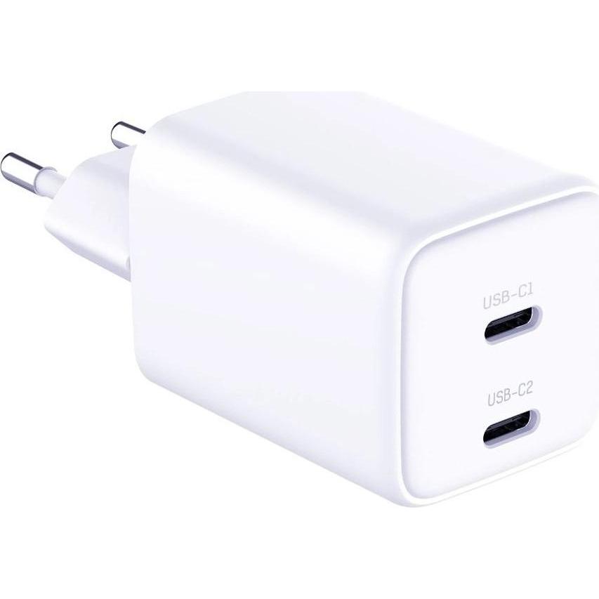 Bild von 3MK Hyper Charger PD 45W ład. sieć. biała/white + 2x USB-C Cables (45 W), USB Ladegerät, Weiss