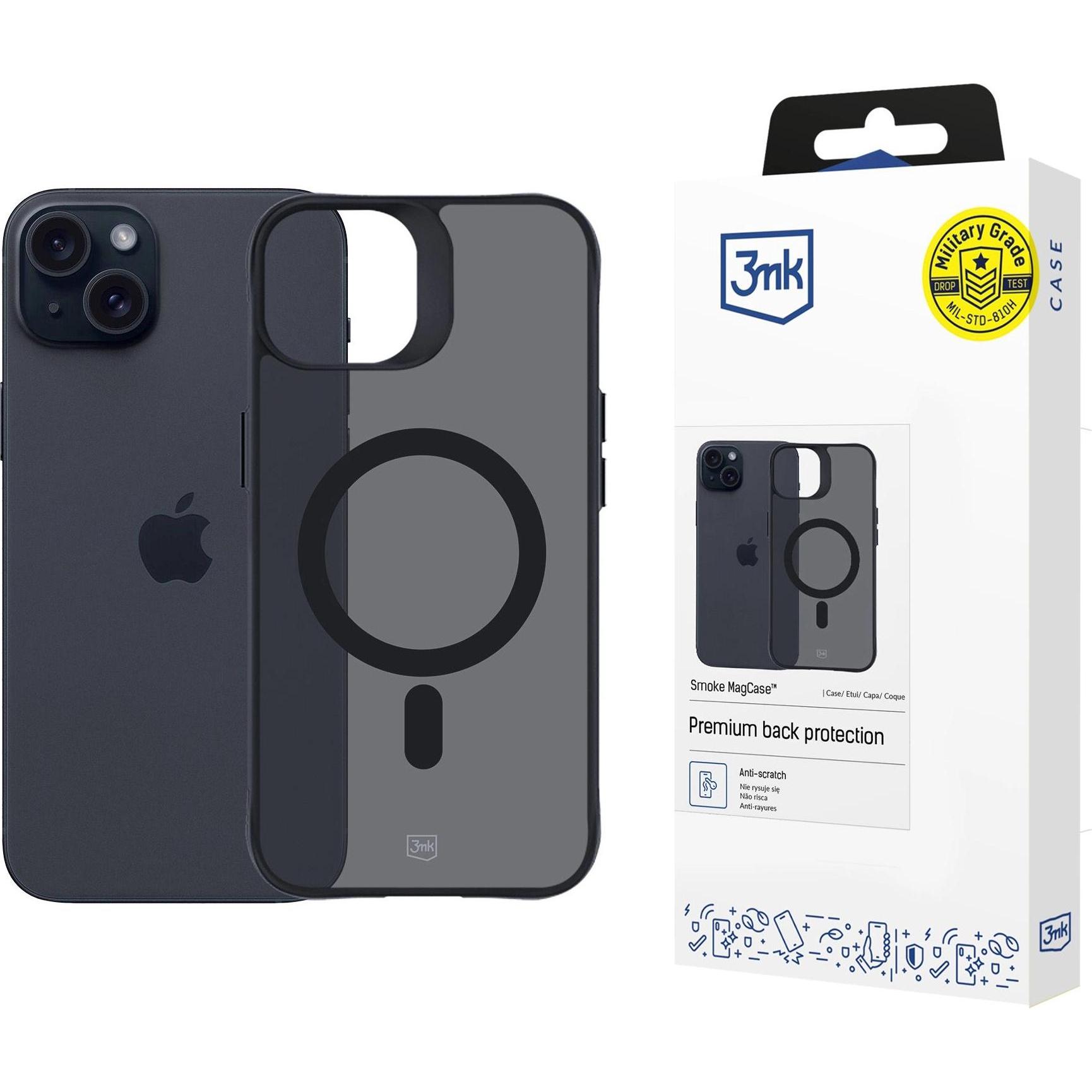 Bild von 3MK Smoke MagCase iPhone 15 6.1" (Apple iPhone 15), Smartphone Hülle, Grau