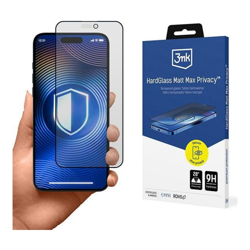Bild von 3MK HardGlass Matt Max Privacy für iPhone 14 Pro: Dominanz in der Smartphone-Schutzfolien-Welt
