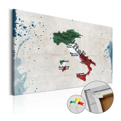 Bild von Artgeist Pinnwand Italy [Cork Map]