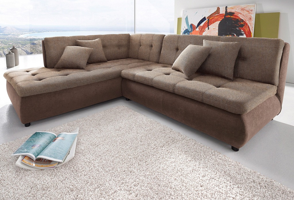 Bild von Trends by HG Ecksofa "Pool L-Form", wahlweise mit Bettfunktion, frei im Raum stellbar