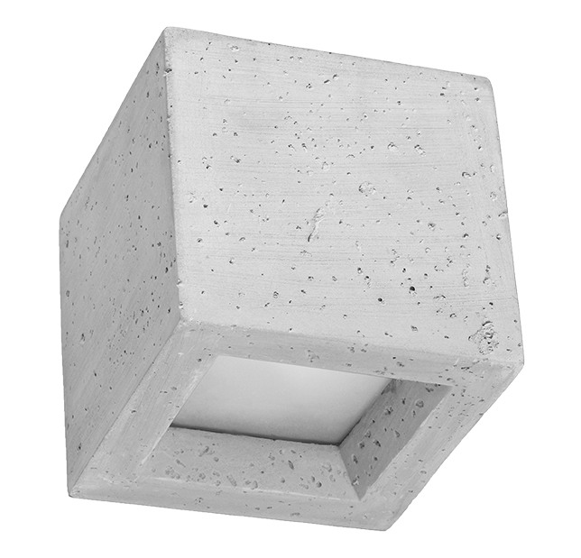 Bild von SOLLUX lighting Wandleuchte, Leuchtmittel nicht inklusive, Wandleuchte Wandspot Beton Glas Flurleuchte Schlafzimmerleuchte 1