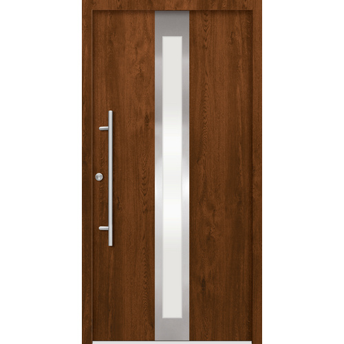 Bild von Splendoor Haustür »RHODOS Prime«, Aluminium, in nussbaum - braun