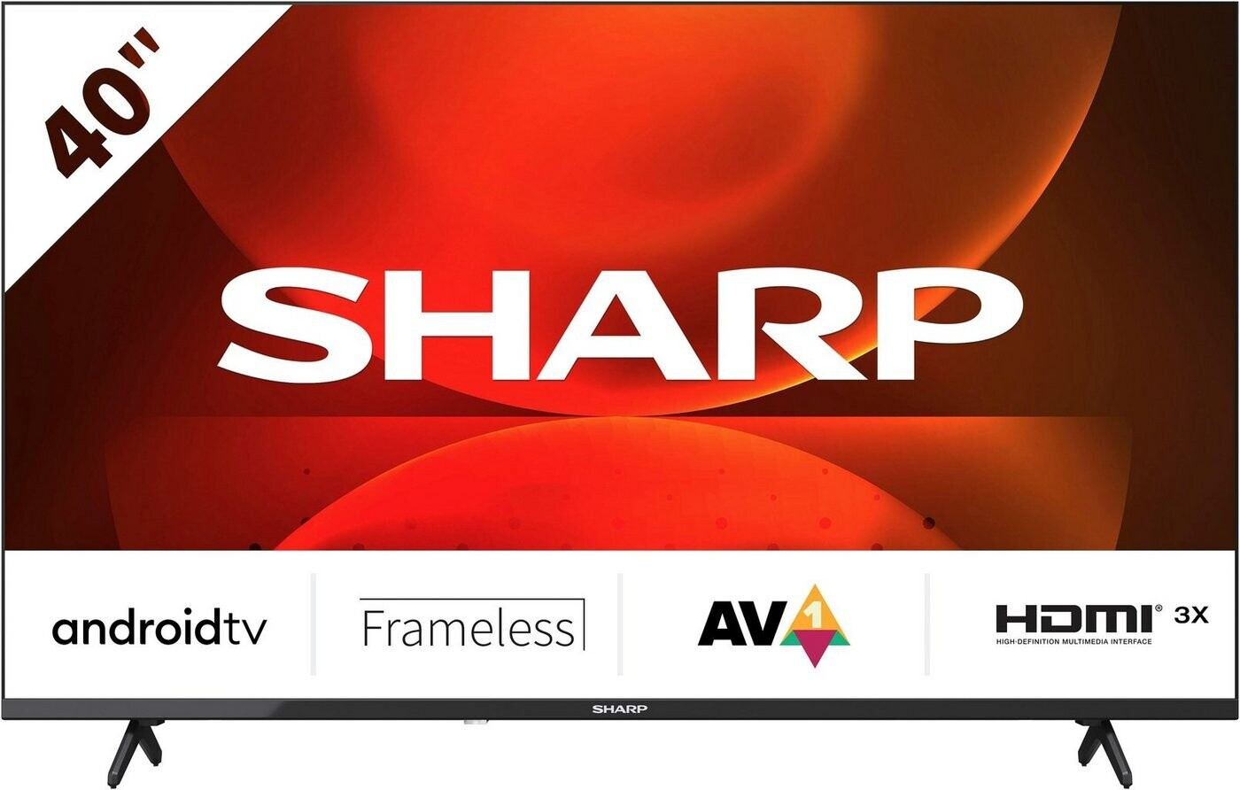 Bild von Sharp 2T-C40FHx LED-Fernseher (101 cm/40 Zoll, Full HD, Android TV, Smart-TV, Frameless, 3X HDMI, 2X USB, Dolby Digital, Active Motion 400)