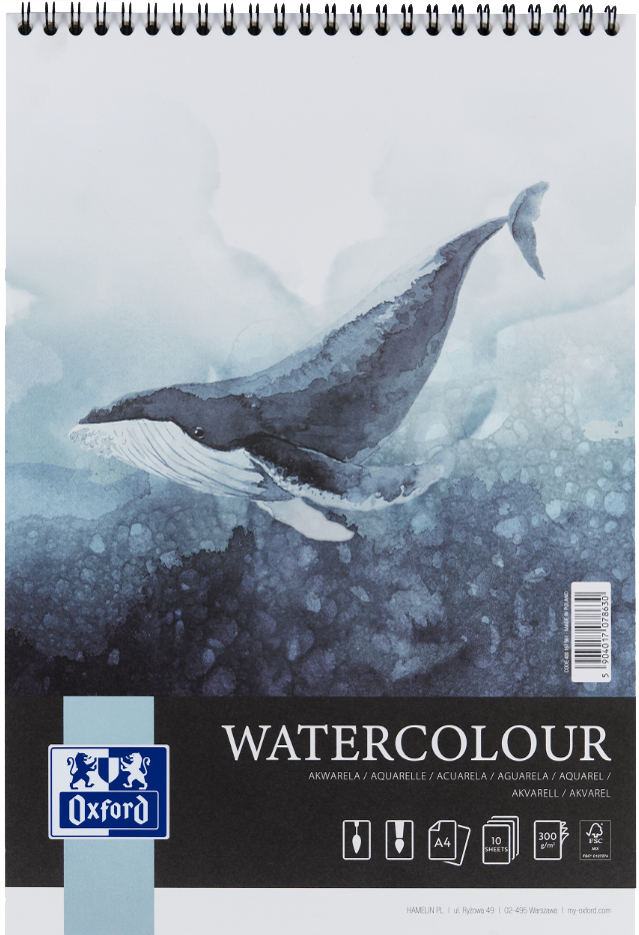 Bild von Oxford Art Aquarellblock , Watercolour, , DIN A4, 300 g/qm