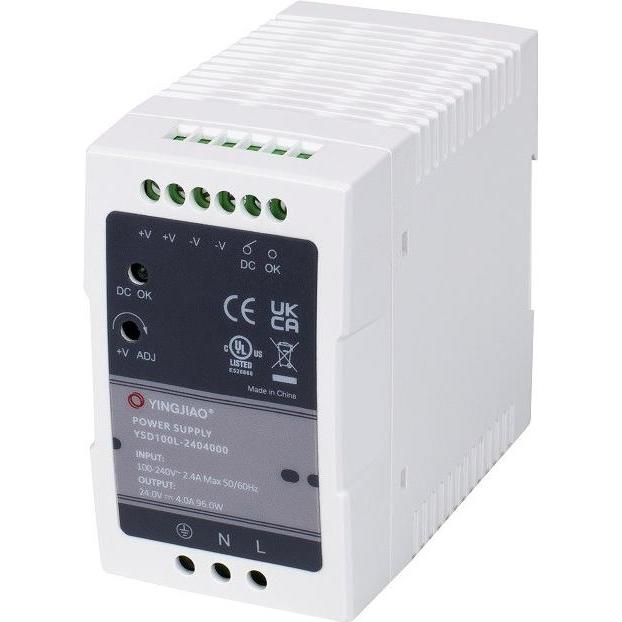Bild von Yingjiao Zasilacz Yingjiao DIN YSD100L 24V 4A 96W (96 W), PC Netzteil, Weiss