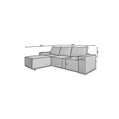 Bild von Yourhouse24 Ecksofa SILLA L-form Schlafsofa