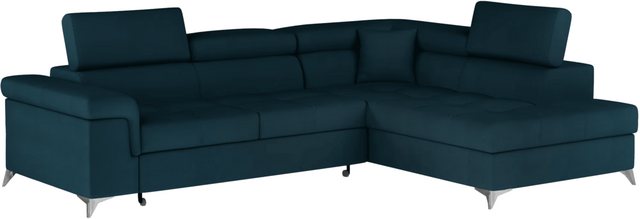 Bild von Verendio Ecksofa mit Schlaffunktion – Großzügige Sitz- und Liegefläche, pflegeleichter Monolith-Stoff, integrierter Stauraum und flexible Farbwahl