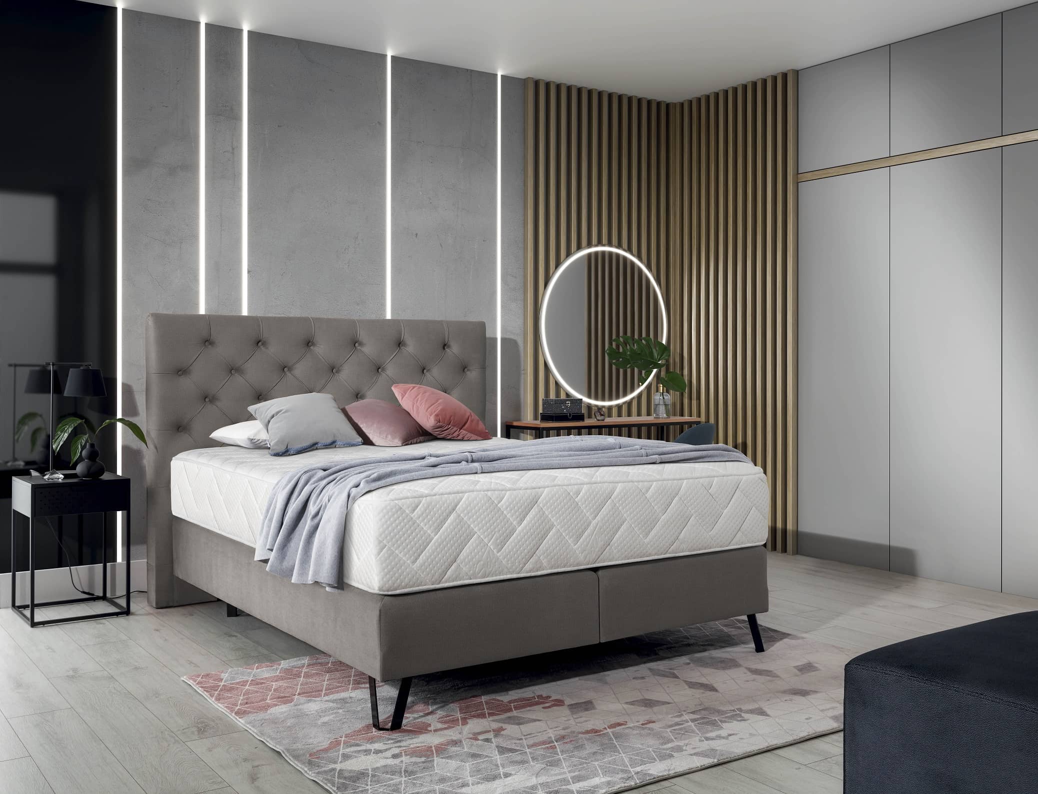Bild von Boxspringbett Bertina – Ihr Traum vom perfekten Schlaf in drei verschiedenen Größen