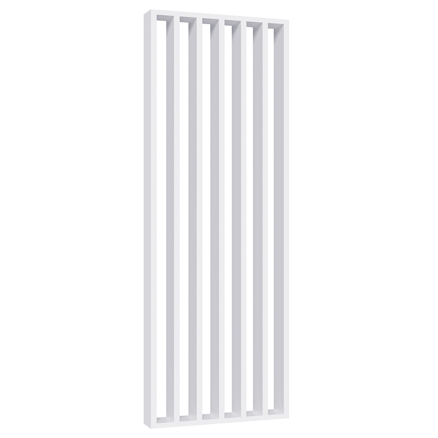 Bild von Freistehende Lamellenwand - Weiß Matt - 22x70 : Breite - 395 mm