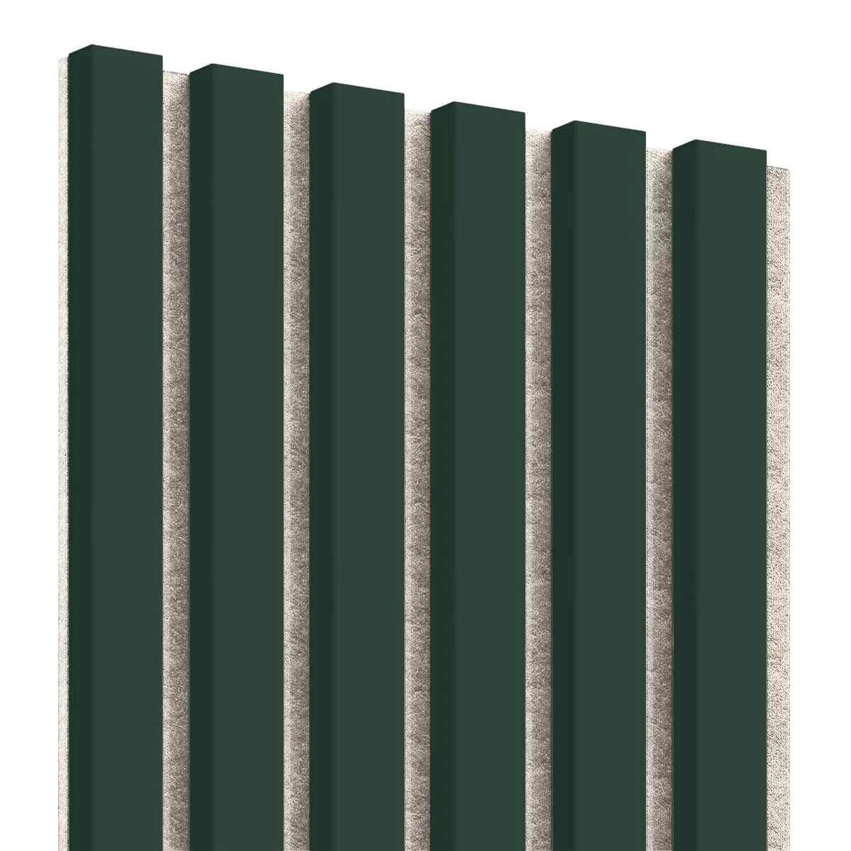 Bild von Lamellenleisten aus MDF auf Filz 275 x 30 cm - Flaschengrün : Produktsatz - 1-er Set