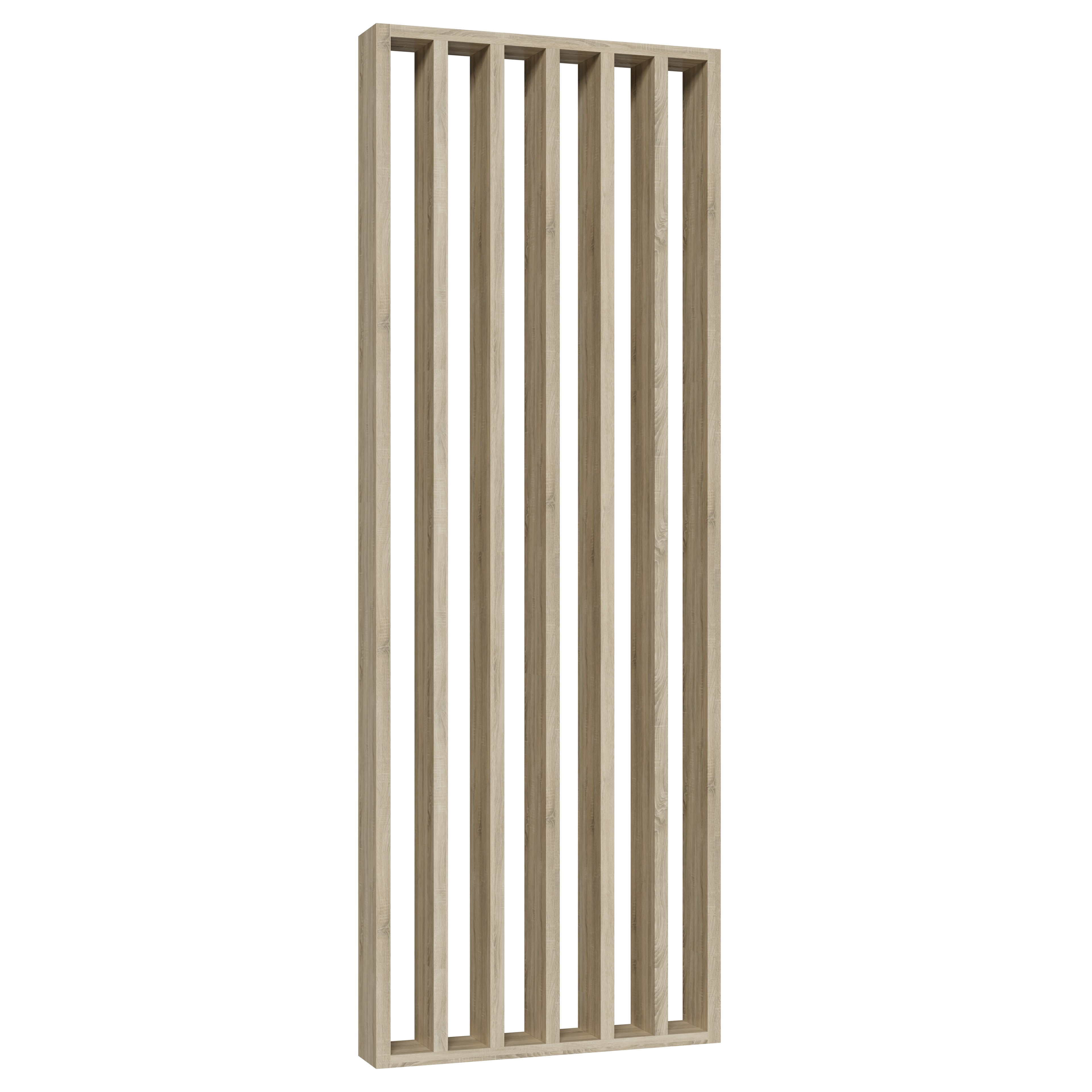 Bild von Freistehende Lamellenwand - Sonoma Eiche - 22x90 : Breite - 2040 mm