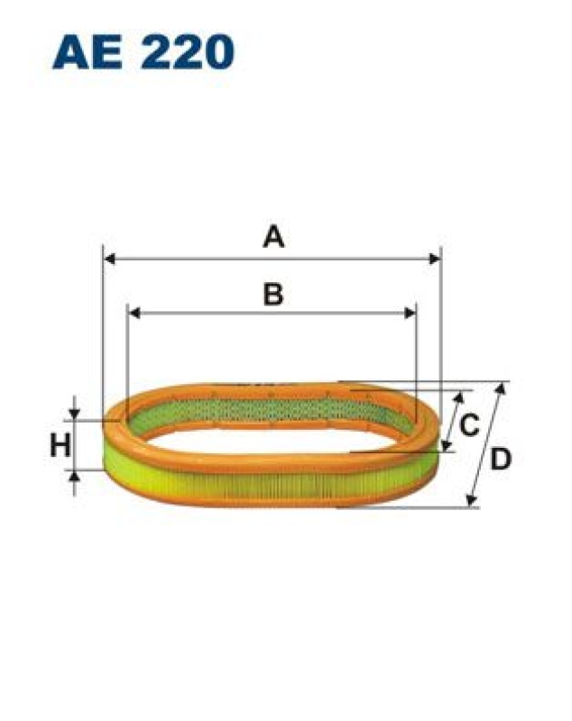 Bild von FILTRON AE 220 Luftfilter Motorluftfilter, Filter für Luft 48 327 Filtereinsatz FORD: ESCORT 4, ESCORT 3