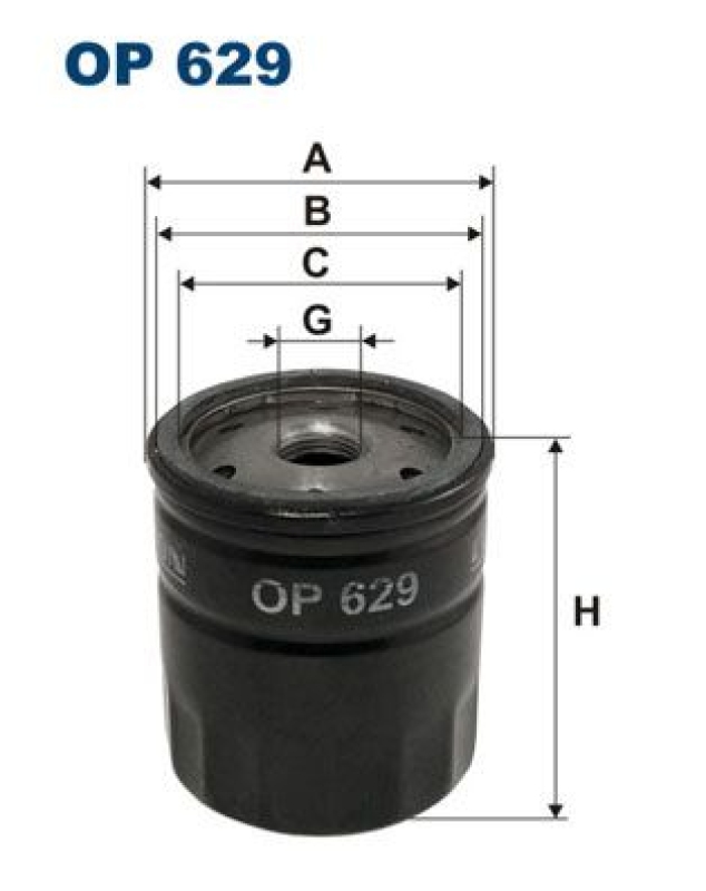 Bild von FILTRON OP 629 Ölfilter Motorölfilter, Filter für Öl 3/4-16 UNF Anschraubfilter FORD: FIESTA 5, Focus Mk1 Hatchback, ESCORT 4, ALFA ROMEO: 166, GT